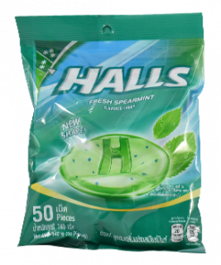HALLS FRESH SPEARMINT 50'S