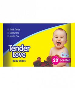 TENDER LOVE BABY WIPES SCENTED 20S