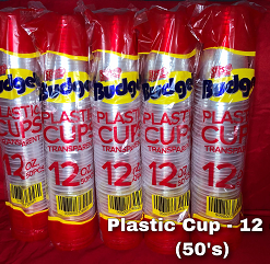 SRS BUDGET PLASTIC CUP 12OZ 50S