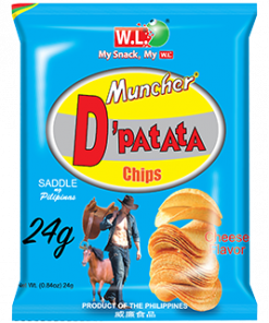MUNCHER D PATATA CHIPS CHEESE 24G