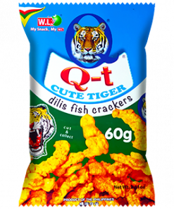 QT CUTE TIGER DILIS FISH CRACKER 60G
