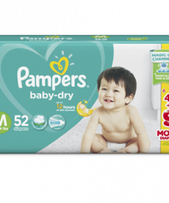 PAMPERS BABY DRY JUMBO MED 52S