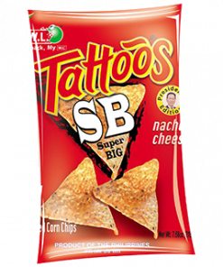 TATTOOS SB NACHO CHEESE 218G