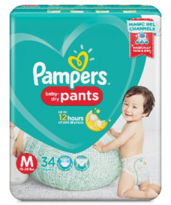 PAMPERS PANTS MEDIUM 34S