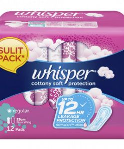 WHISPER COTTONY REGULAR NONWING 12S