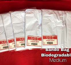 BIODEGRADABLE SANDO BAGS MEDIUM  (100pcs/pack approx.)
