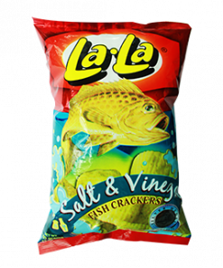 LALA FISH CRACKERS SALT&VINEGAR 100G