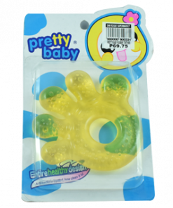 PRETTY BABY RUBBER TEETHER(YELLOW)