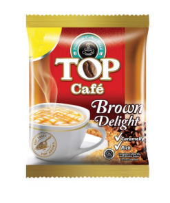 TOP CAFE BROWN 3IN1 COFFEE 25GX10