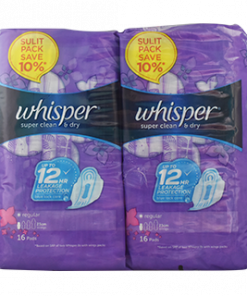 WHISPER SUPER CLEAN AND DRY 16S