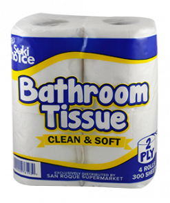 SRS SUKI CHOICE BATH TISSUE 2PLY 4 ROLLS