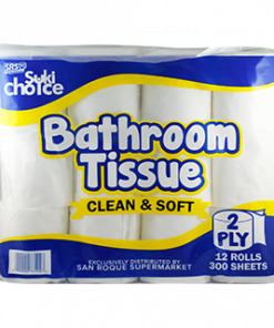 SRS SUKI CHOICE BATH TISSUE 2PLY 12 ROLLS