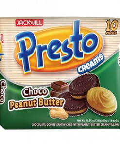 PRESTO CREAMS CHOCO PEANUT BUTTER 30GX10S