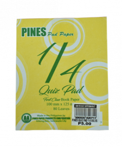 PINES QUIZ PAD 1/4 80LVS