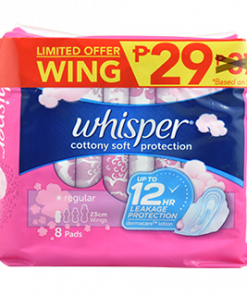 WHISPER COTTONY CLEAN REGULAR WINGS 8S