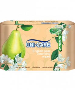 UNICARE CLEANSING WIPES ENGLISH PEAR 30S+10FREE