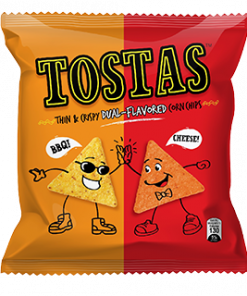 TOSTAS BBQ AND CHEESE 54G
