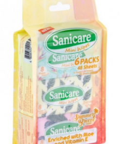 SANICARE MINI WIPES 8S