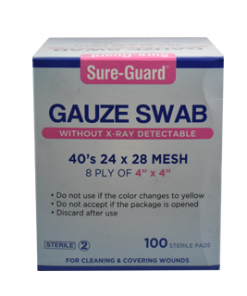 SUREGUARD GAUZE SWAB 4X4