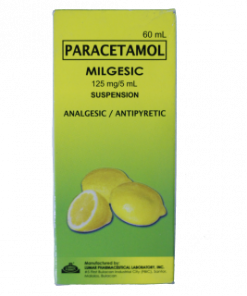 PARACETAMOL 125MG SUSPENSION  MILGESIC 60ML