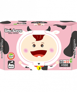UNI-LOVE BABY WIPES MILK 80S+20S