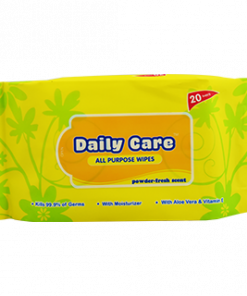 DAILY CARE WIPES POWDER FRESH SCENT 20S