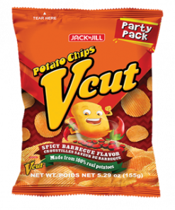 V CUT POTATO CHIPS SPICY BBQ 155G