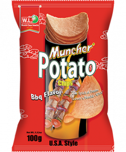 MUNCHER POTATO CHIPS BBQ 100G