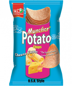 MUNCHER POTATO CHIPS CHEESE100G