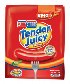 PUREFOODS TENDER JUICY HOTDOG KINGSIZE 1KG