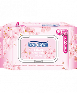 UNI-CARE CLEANSING WIPES SAKURA 80S+20S