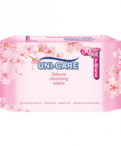 UNI-CARE CLEANSING WIPES SAKURA 30S+2S