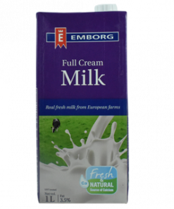 EMBORG UHT FULL CREAM MILK 1L