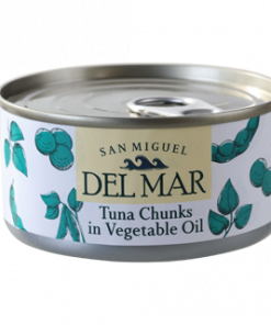 DELMAR TUNA CHUNKS IN VEGETABLE OIL 185G