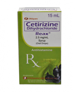 CETIRIZINE 2.5MG DROPS 15ML REAX