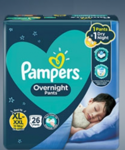 PAMPERS OVERNIGHT PANTS XL 26S