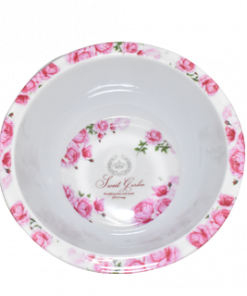DEEP BORDERED FLORAL BOWL 10 L5010