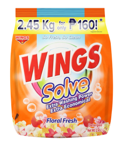 WINGS PWD SOLVE FLORAL FRESH 2.45KG X6