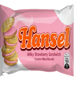 REBISCO HANSEL STRAWBERRY SANDWICH 10S