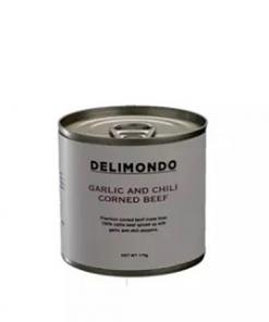DELIMONDO GARLIC&CHILI CORNED BEEF 175G