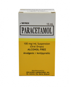 PARACETAMOL 100MG DROP 15ML MYREX