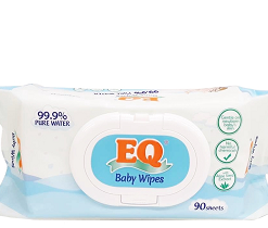 EQ BBY WIPES 99.9% PURE WATER 90S