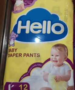 HELLO BABY DIAPER PANTS LARGE 12S