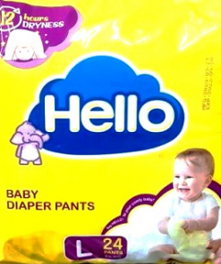 HELLO BABY DIAPER PANTS LARGE 24S
