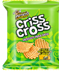 CRISS CROSS SOUR CREAM AND ONION 65G