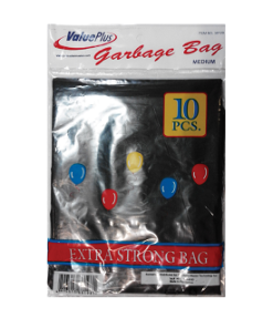 VALUE PLUS FLAT GARBAGE BAG MEDIUM 10'S