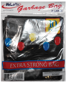 VALUE PLUS FLAT GARBAGE BAG (XL) 10'S