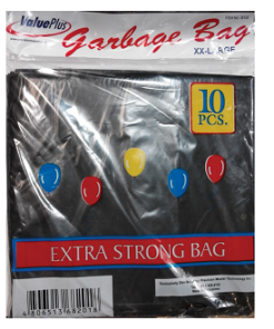 VALUE PLUS FLAT GARBAGE BAG (XXL) 10'S