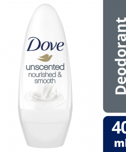 DOVE DEODORANT ROLL ON  WHITENING UNSCENTED 40ML