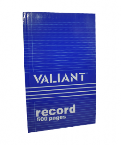 VALIANT RECORD BOOK 500 PAGES BIG